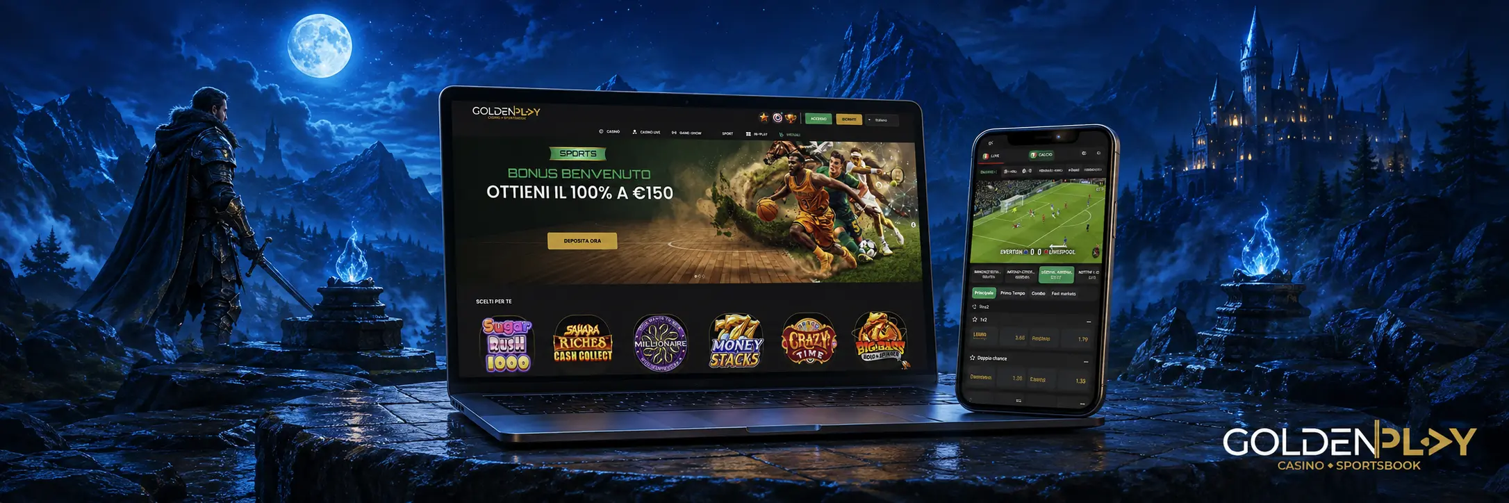Selezione di Giochi del Casinò Golden Play